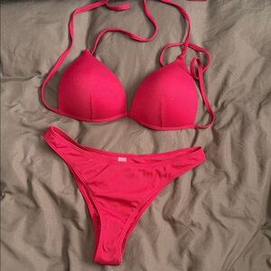 SHEIN Vibrant Red Bikini Set